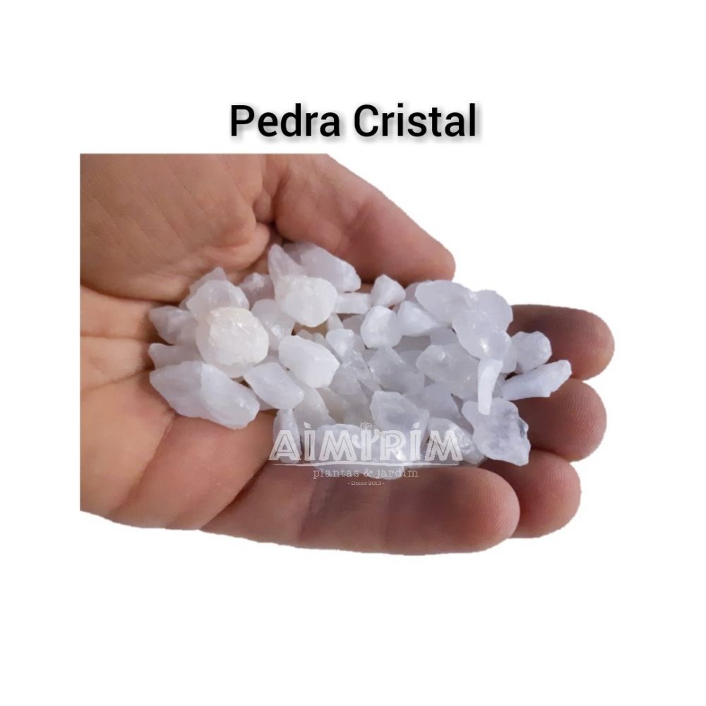 Pedra Cristal Translúcida cobertura de vasos ornamentais - 5 kg  Imagem 1